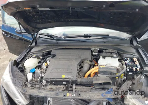 2017 Hyundai Ioniq Hybrid Blue z USA, uszkodzony, nr VIN KMHC65LC1HU048279